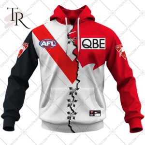 Personalized Guernsey Mix V2 AFL Sydney Swans Hoodie 3D