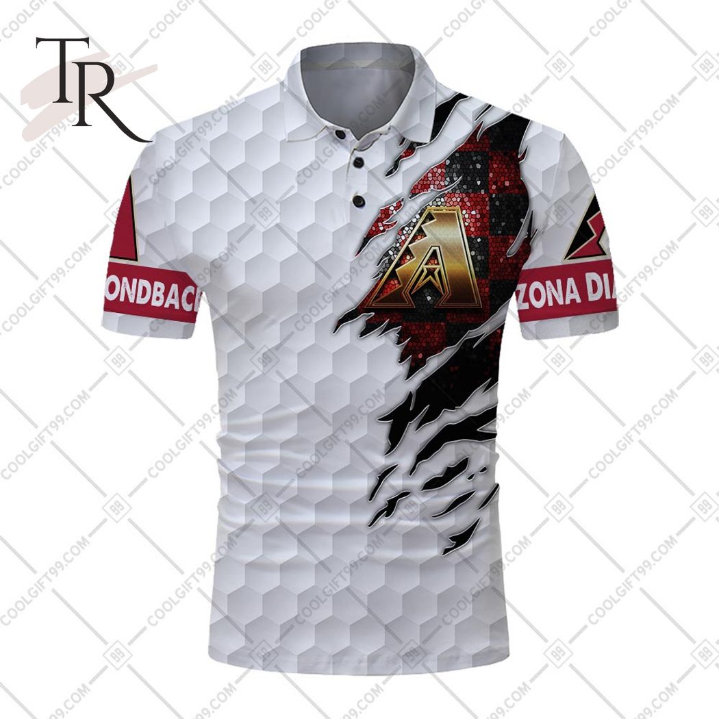 Personalized MLB Arizona Diamondbacks Mix Golf Style Polo Shirt - Torunstyle