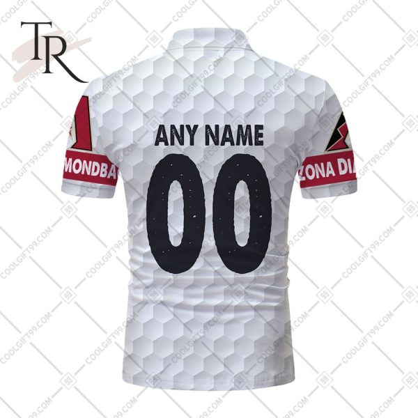 Personalized MLB Arizona Diamondbacks Mix Golf Style Polo Shirt