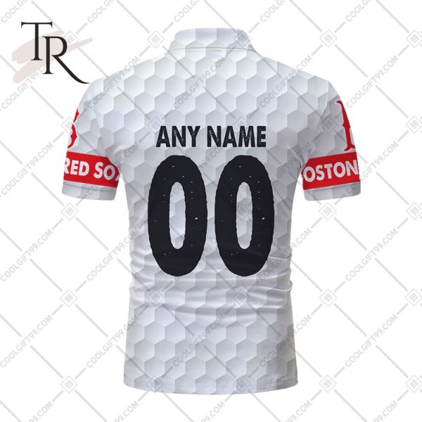 Personalized MLB Boston Red Sox Mix Golf Style Polo Shirt
