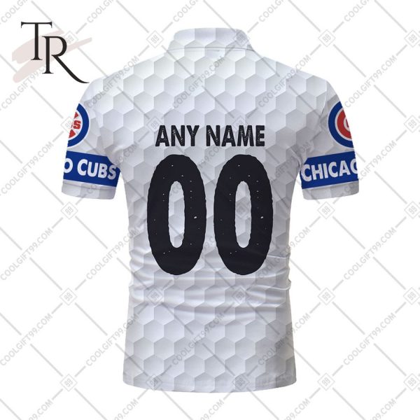 Personalized MLB Chicago Cubs Mix Golf Style Polo Shirt