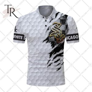 Personalized MLB Chicago White Sox Mix Golf Style Polo Shirt