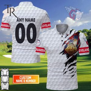 Personalized MLB Cleveland Guardians Mix Golf Style Polo Shirt