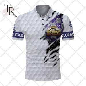 Personalized MLB Colorado Rockies Mix Golf Style Polo Shirt