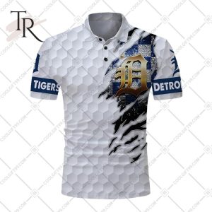 Personalized MLB Detroit Tigers Mix Golf Style Polo Shirt