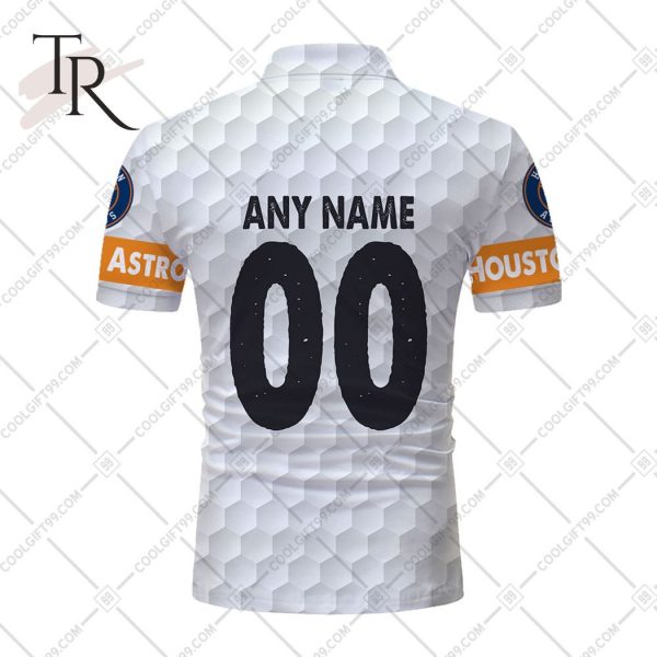 Personalized MLB Houston Astros Mix Golf Style Polo Shirt