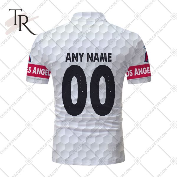Personalized MLB Los Angeles Angels Mix Golf Style Polo Shirt