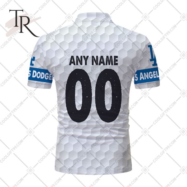 Personalized MLB Los Angeles Dodgers Mix Golf Style Polo Shirt