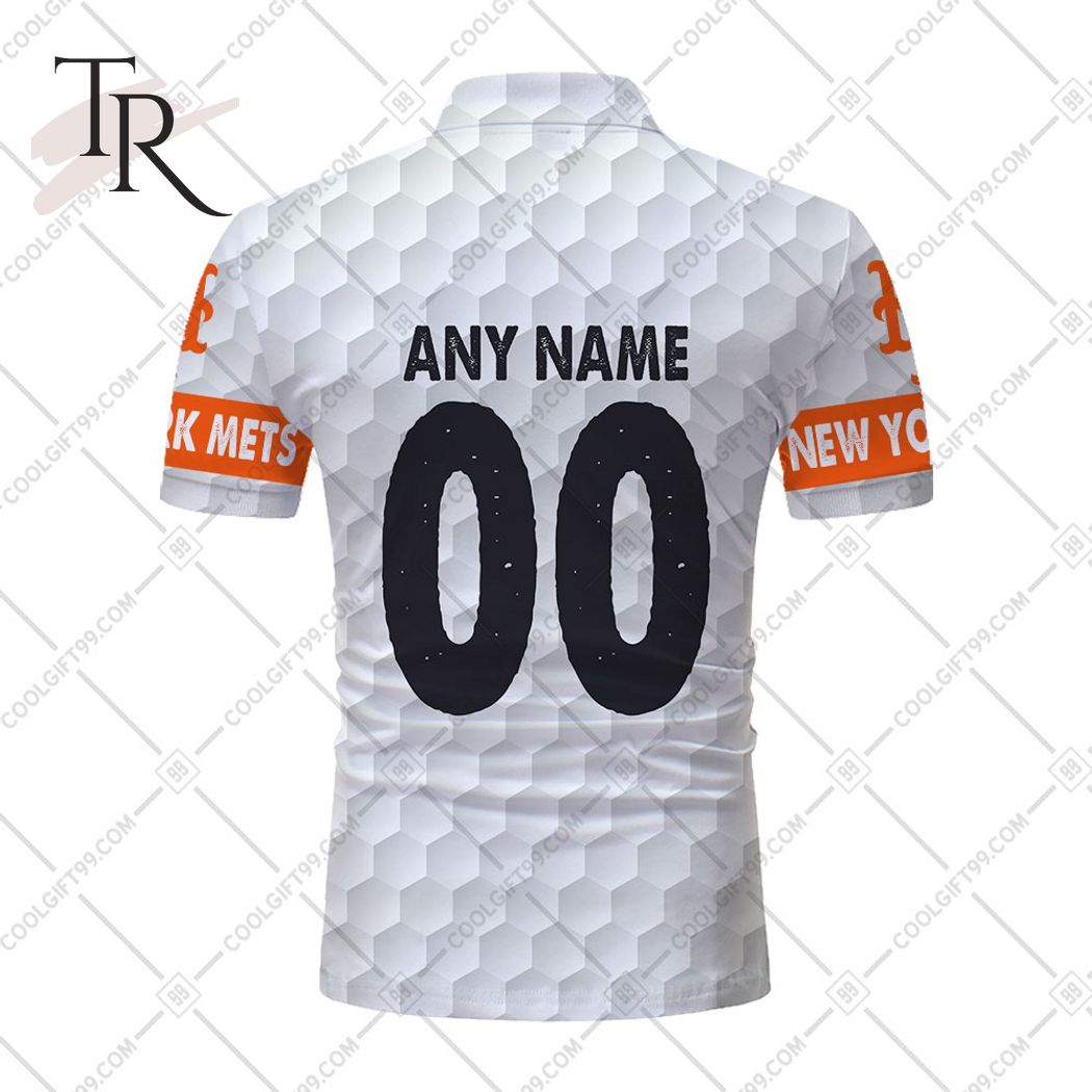 Personalized MLB New York Mets Mix Golf Style Polo Shirt - Torunstyle