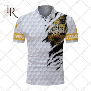 Personalized MLB Pittsburgh Pirates Mix Golf Style Polo Shirt