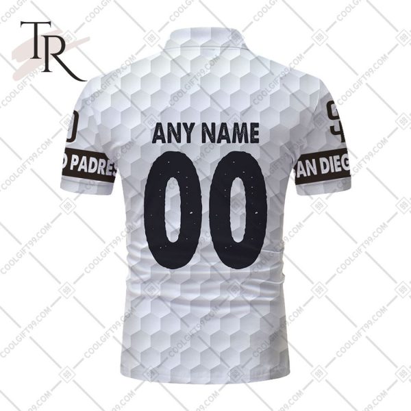 Personalized MLB San Diego Padres Mix Golf Style Polo Shirt