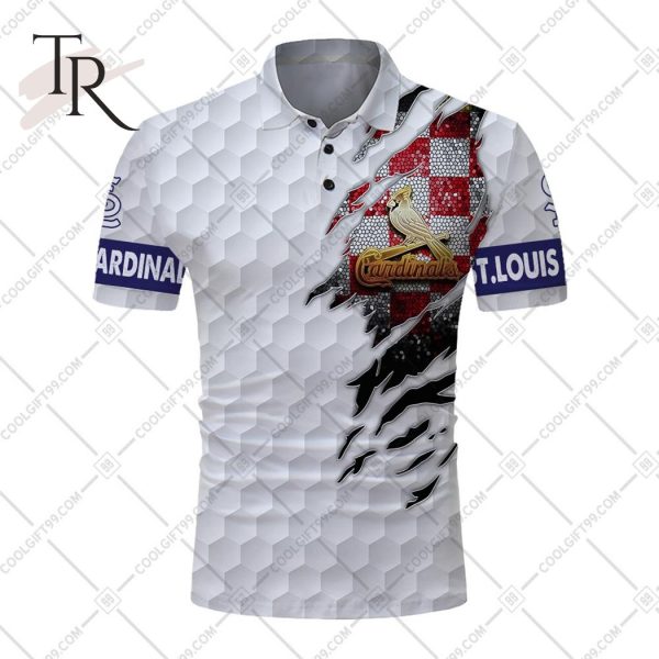 Personalized MLB St. Louis Cardinals Mix Golf Style Polo Shirt