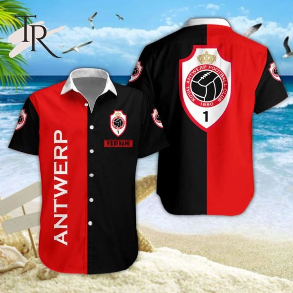 Pro League & 1B Pro League Royal Antwerp F.C Hawaiian Shirt And Shorts