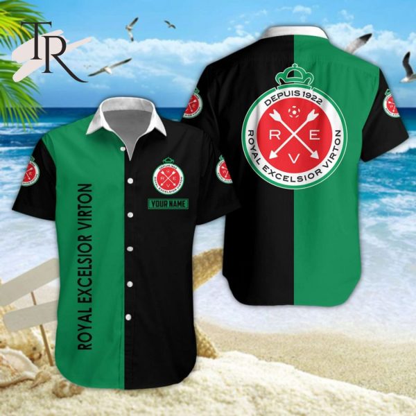 Pro League & 1B Pro League Royal Excelsior Virton Hawaiian Shirt And Shorts