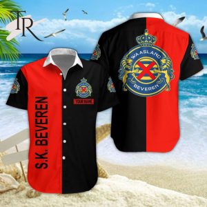 Pro League & 1B Pro League Waasland-Beveren Hawaiian Shirt And Shorts