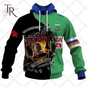 Personalized NRL Canberra Raiders x AC DC Hoodie 3D