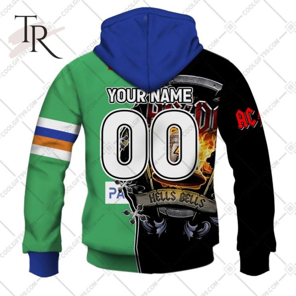 Personalized NRL Canberra Raiders x AC DC Hoodie 3D