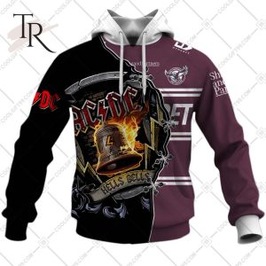 Personalized NRL Manly Warringah Sea Eagles x AC DC Hoodie 3D