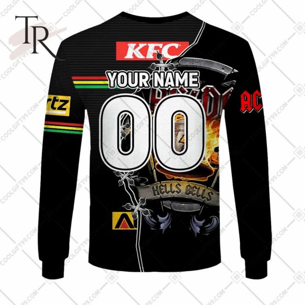 Personalized NRL Penrith Panthers x AC DC Hoodie 3D