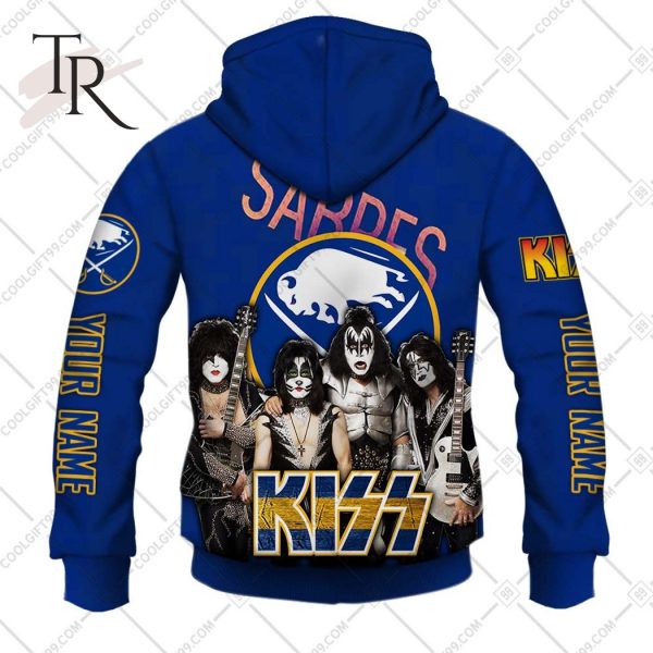 Personalized NHL Buffalo Sabres x Kiss Band V2 Style Hoodie 3D