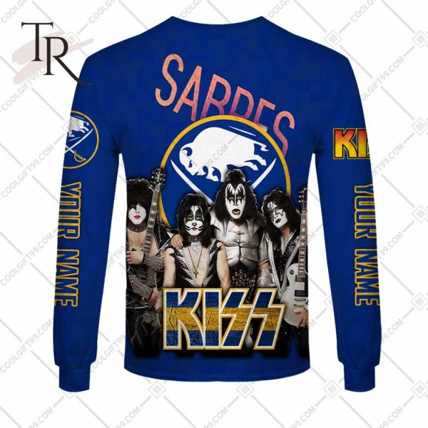 Personalized NHL Buffalo Sabres x Kiss Band V2 Style Hoodie 3D