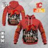 Personalized NHL Carolina Hurricanes x Kiss Band V2 Style Hoodie 3D