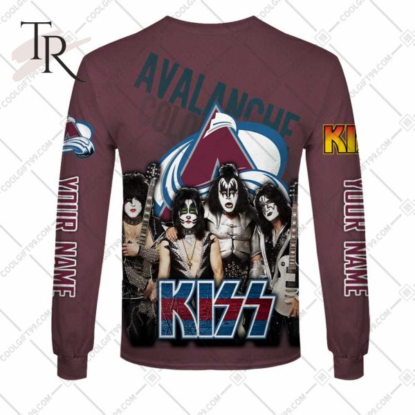 Personalized NHL Colorado Avalanche x Kiss Band V2 Style Hoodie 3D