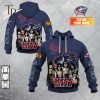 Personalized NHL Colorado Avalanche x Kiss Band V2 Style Hoodie 3D