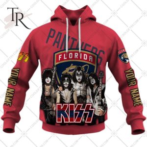 Personalized NHL Florida Panthers x Kiss Band V2 Style Hoodie 3D