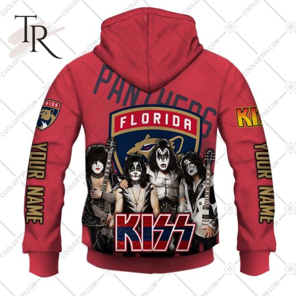 Personalized NHL Florida Panthers x Kiss Band V2 Style Hoodie 3D
