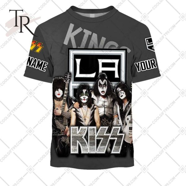 Personalized NHL Los Angeles Kings x Kiss Band V2 Style Hoodie 3D