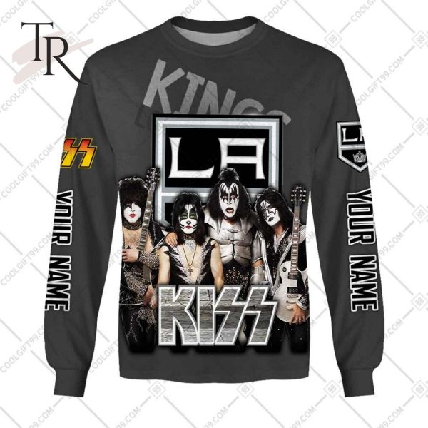 Personalized NHL Los Angeles Kings x Kiss Band V2 Style Hoodie 3D