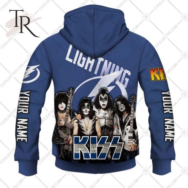 Personalized NHL Tampa Bay Lightning x Kiss Band V2 Style Hoodie 3D
