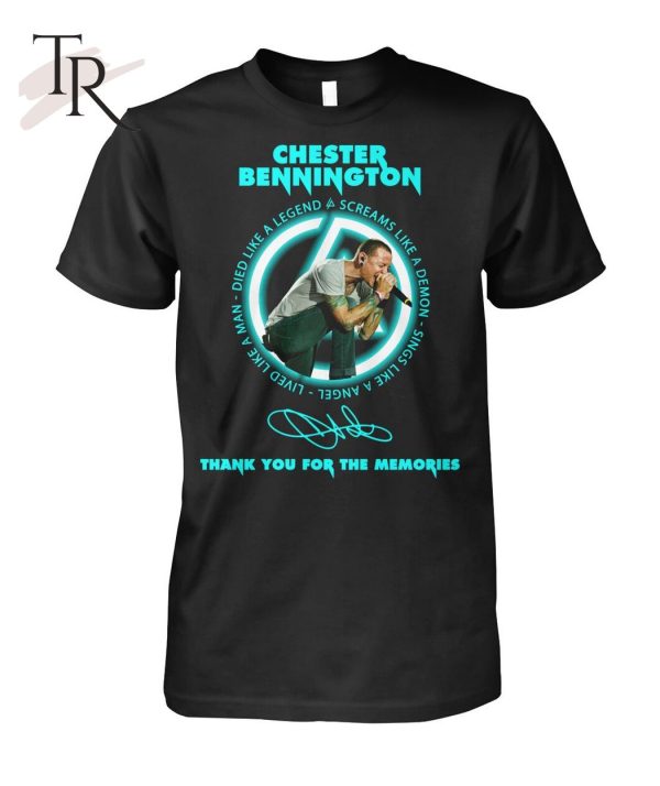 Chester Bennington Don’t Ever Let His Memory Die 2017 2023 Thank You For The Memories T-Shirt