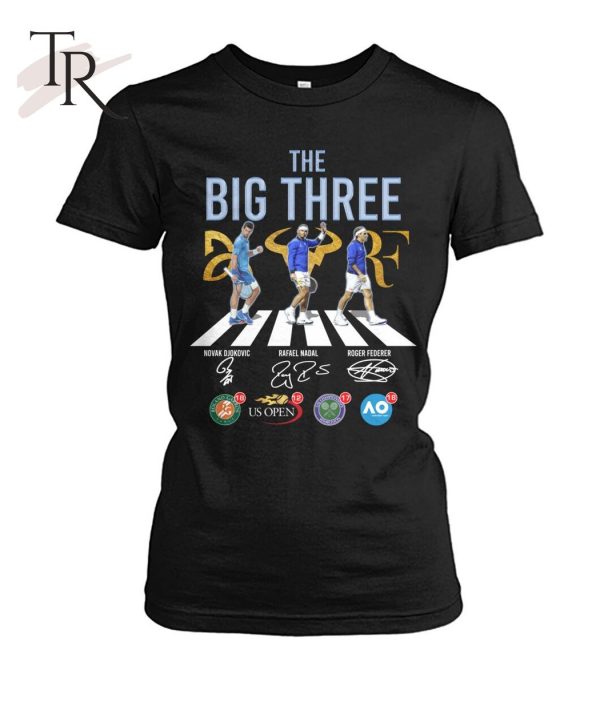 The Big Three Novak Djokovic And RaFael Nadal And Roger Federer T-Shirt