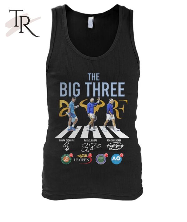 The Big Three Novak Djokovic And RaFael Nadal And Roger Federer T-Shirt