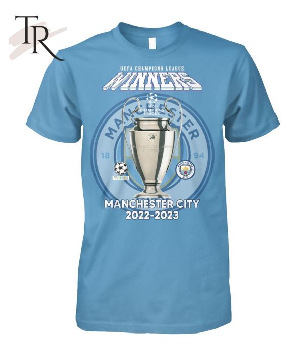 UEFA Champions League Winners Manchester City 2022 – 2023 T-Shirt