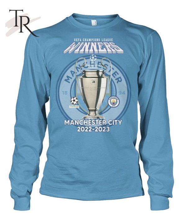 UEFA Champions League Winners Manchester City 2022 – 2023 T-Shirt