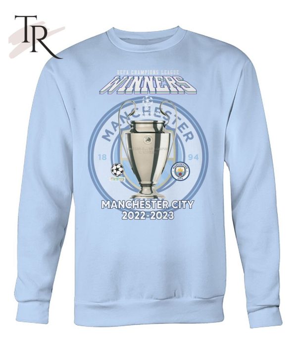 UEFA Champions League Winners Manchester City 2022 – 2023 T-Shirt