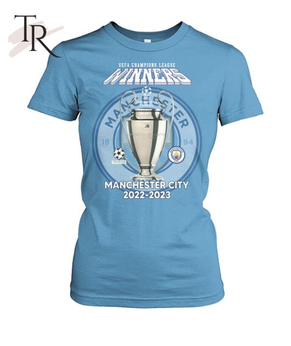 UEFA Champions League Winners Manchester City 2022 – 2023 T-Shirt