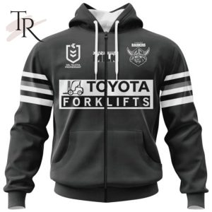 NRL Canberra Raiders Special Black And White Design Hoodie