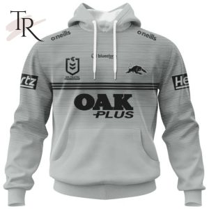 NRL Penrith Panthers Special Black And White Design Hoodie