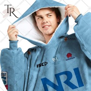 Personalized Super Rugby Waratahs Jersey Oodie, Flanket, Blanket Hoodie, Snuggie