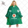 Personalized IRFU Ireland national Rugby 2023 Mix Jersey Style Oodie, Flanket, Blanket Hoodie, Snuggie