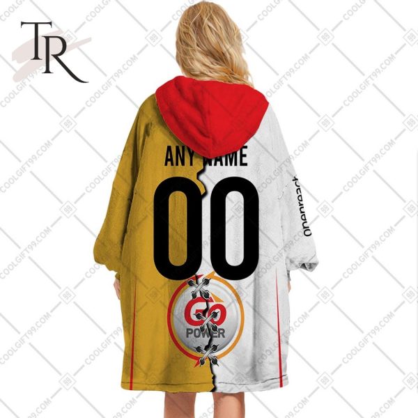 Personalized IRFU Ulster Rugby 2023 Mix Jersey Style Oodie, Flanket, Blanket Hoodie, Snuggie