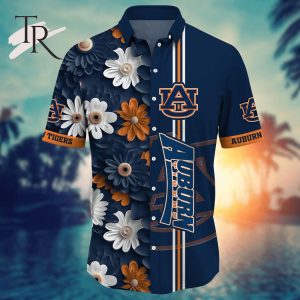 Auburn Tigers NCAA1 Flower Hawaii Shirt For Fans