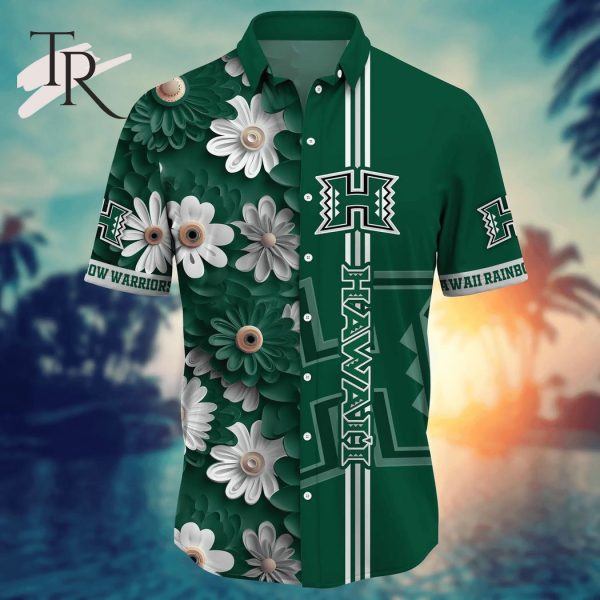 Hawaii Rainbow Warriors NCAA3 Flower Hawaii Shirt For Fans