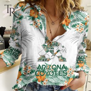 NHL Arizona Coyotes Special Hawaiian Design Woman Casual Shirt