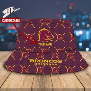 NRL Brisbane Broncos Personalized Name Bucket Hat