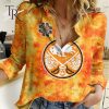 NHL Boston Bruins Special Orange Shirt Design Woman Casual Shirt